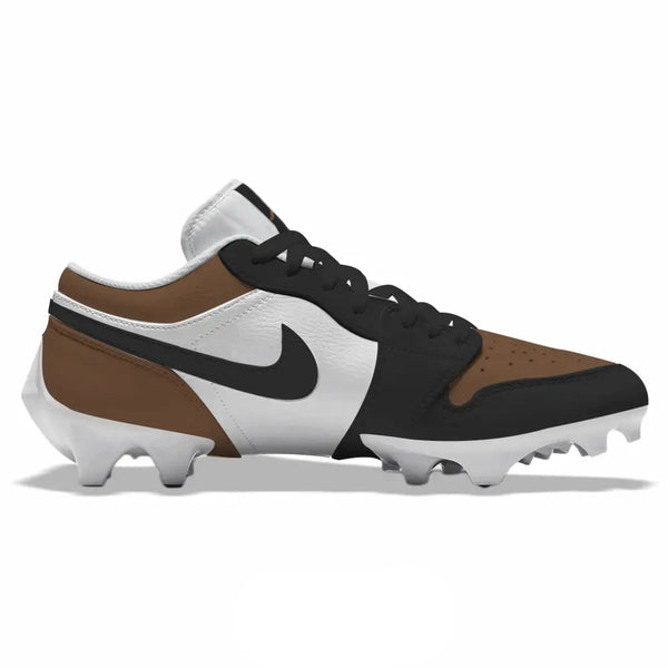 Brown Toe” Jordan 1 Vapor Edge Low Cleats – Stadium Custom Kicks