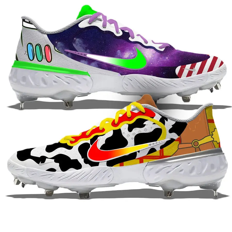 Toy Story-themed baseball cleats in Nike Alpha Huarache Elite 3 Low Cleats collection