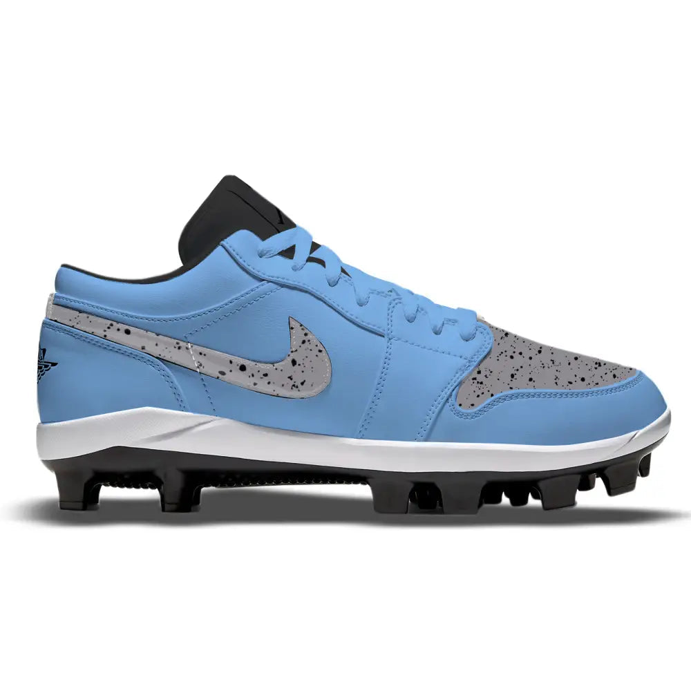 ’Carolina Blue Cement’ Jordan 1 Retro Cleats - Cleats