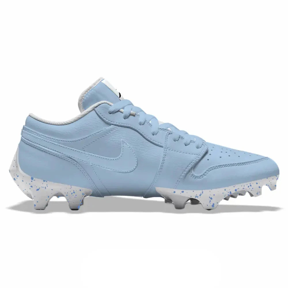 "Carolina Color Rush” Jordan 1 Vapor Edge Low Cleats