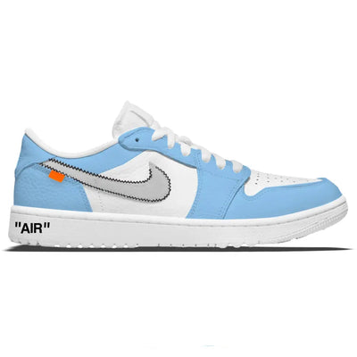 ’Carolina Force OW’ Jordan 1 Golf Shoes - Sneakers