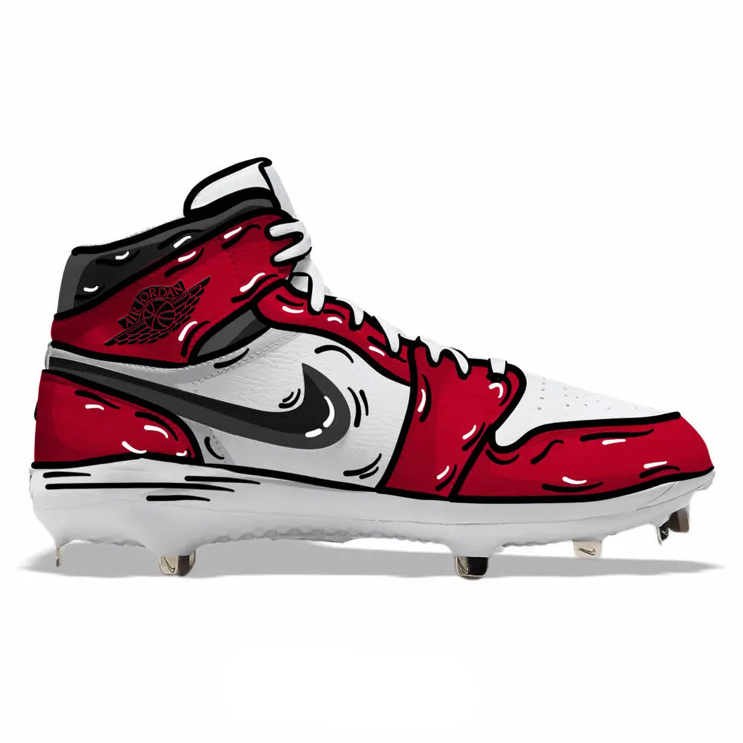 "Cartoon Chicago" Jordan 1 Retro Cleats