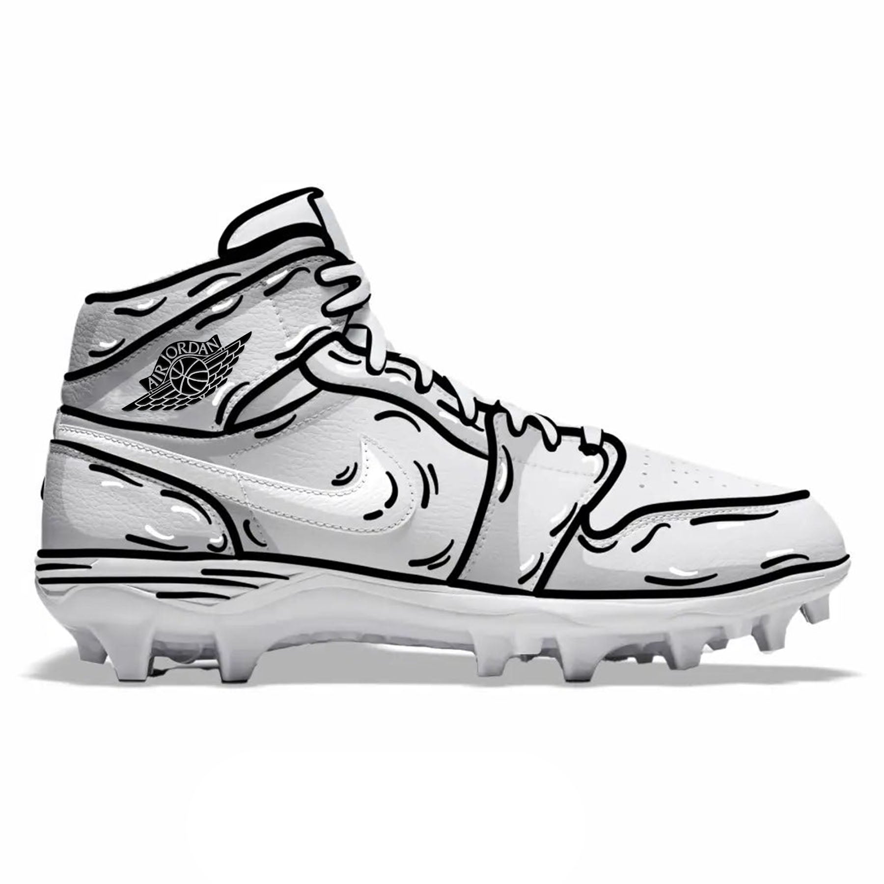 Cartoon Jordan 1 TD | Stadium Custom Kicks