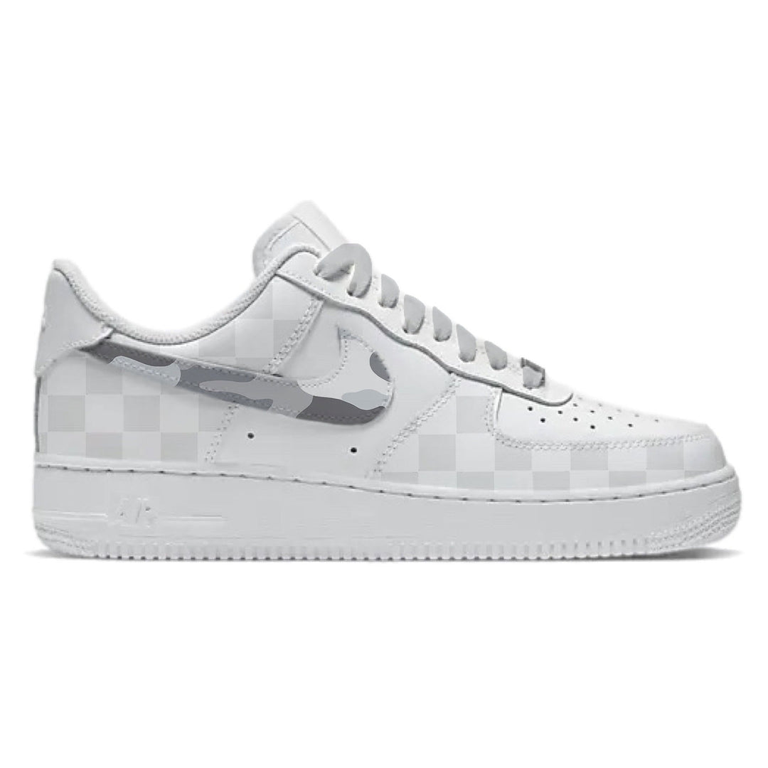 ’Checkered Camo’ Nike Air Force 1 Low Shoes - Sneakers