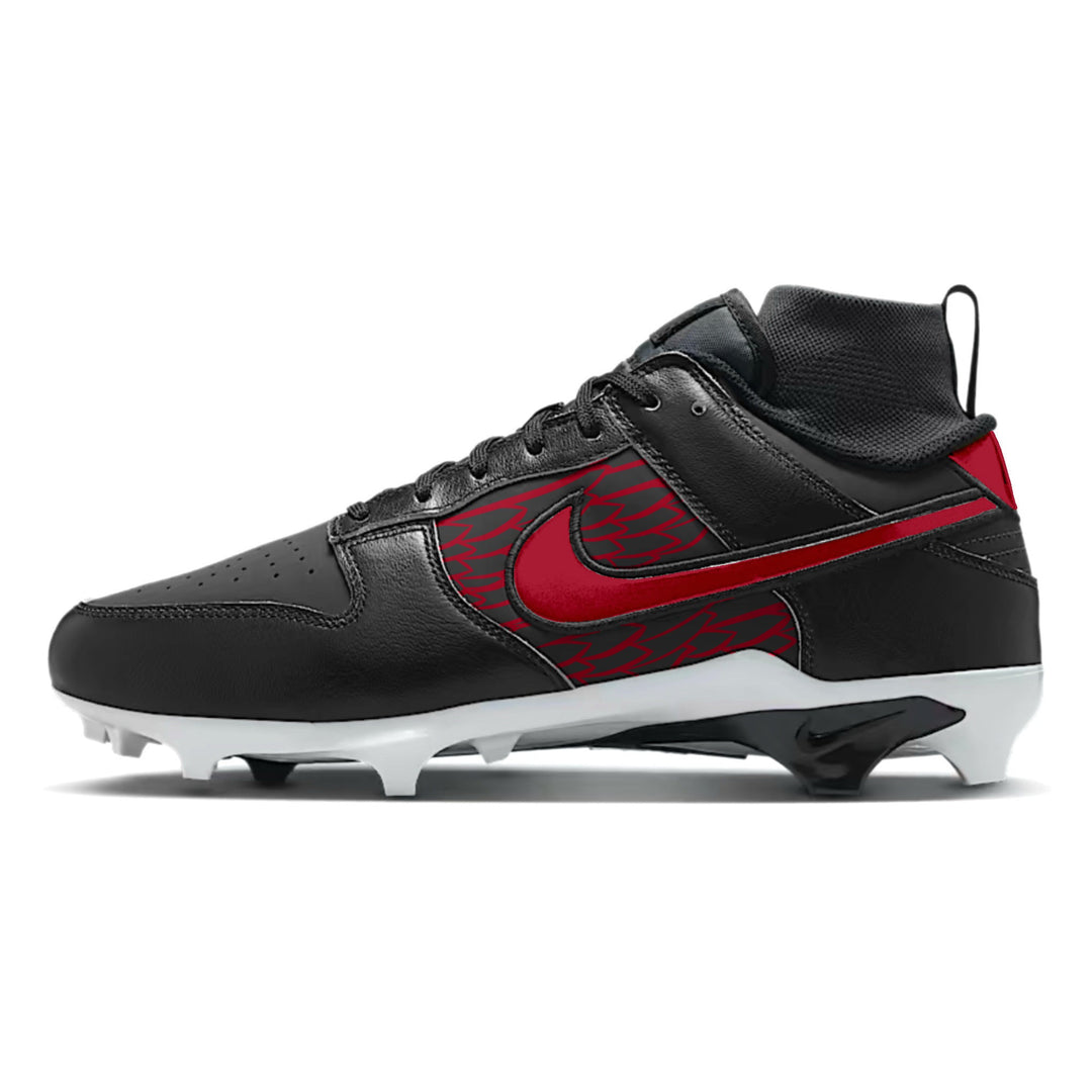 ’Crimson Surge’ Nike Alpha Menace Dunk Football Cleats - Cleats