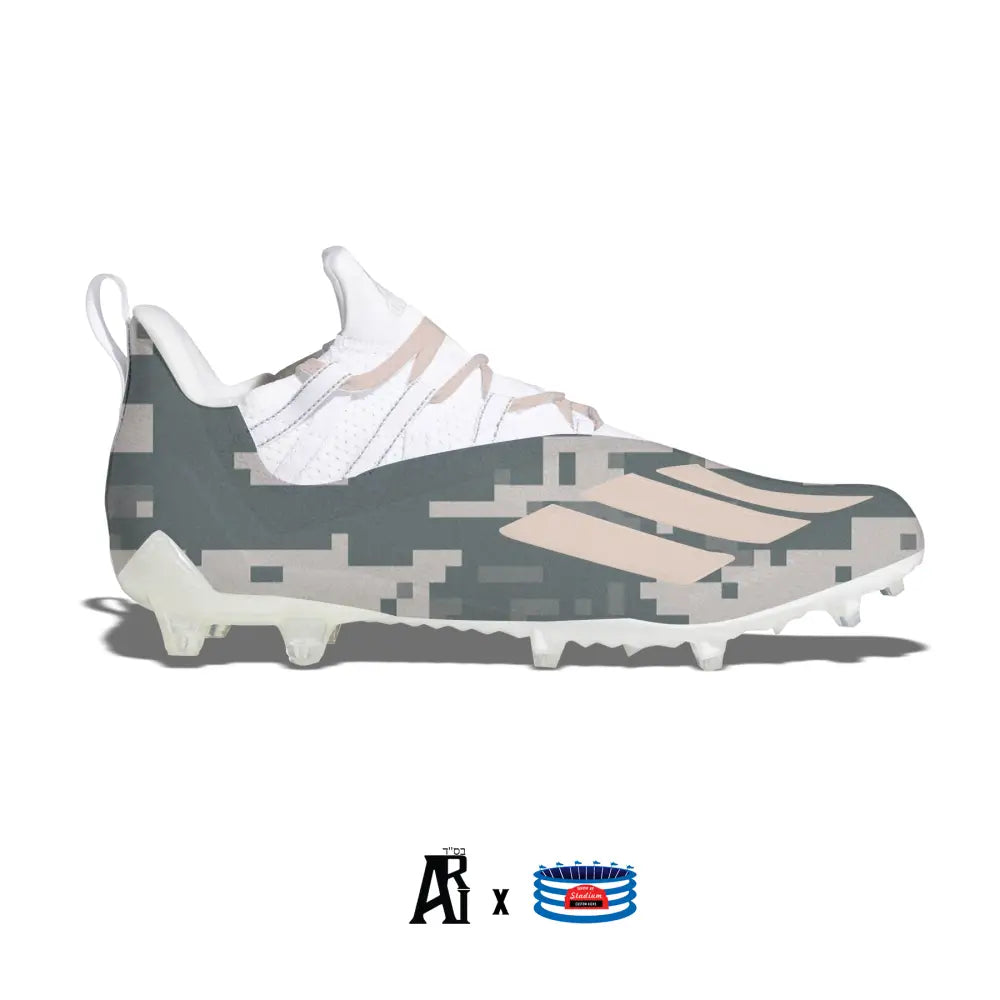 Digital Camo Adidas Adizero 11.0 Football Cleats showcasing camouflage design
