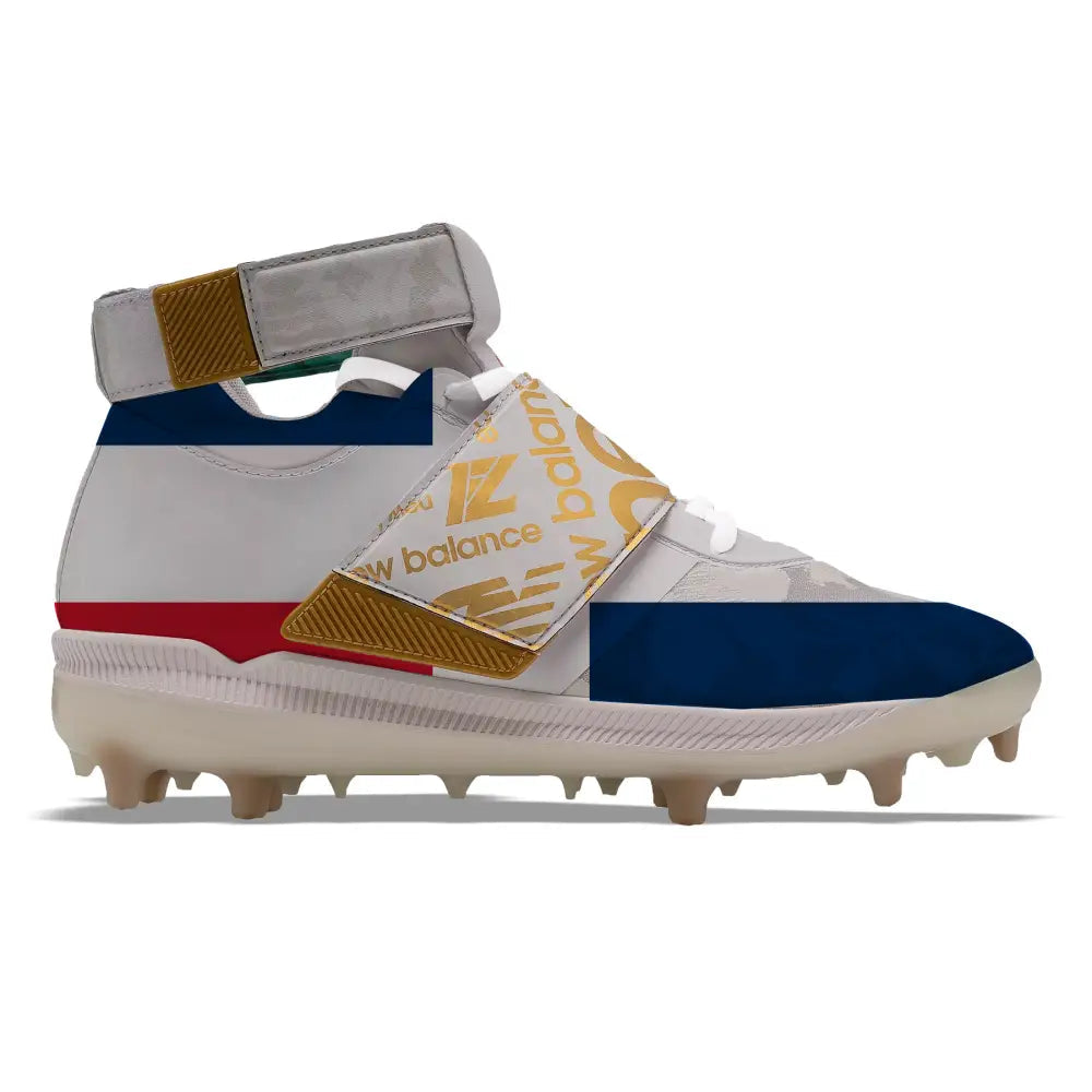 ’Dominican Republic Flag’ New Balance Lindor 1 TPU Baseball Cleats - Cleats