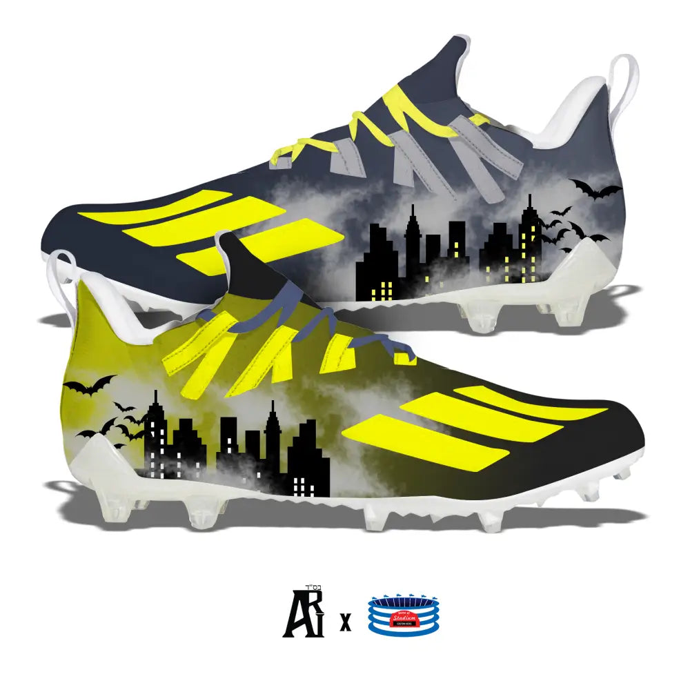 Batman-themed football cleats from Gotham Adidas Adizero 11.0 collection