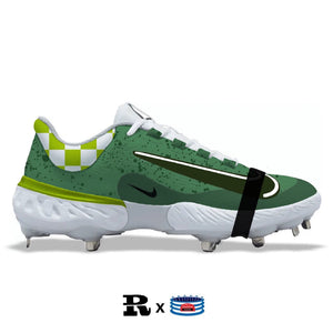 "Green Lobster" Nike Alpha Huarache Elite 4 Low Cleats
