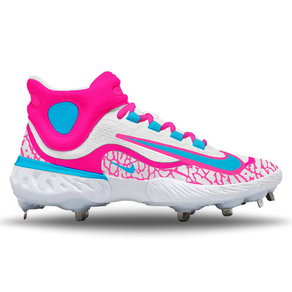 ホットピンク」ナイキ アルファ ハラチ エリート 4 ミッド クリート