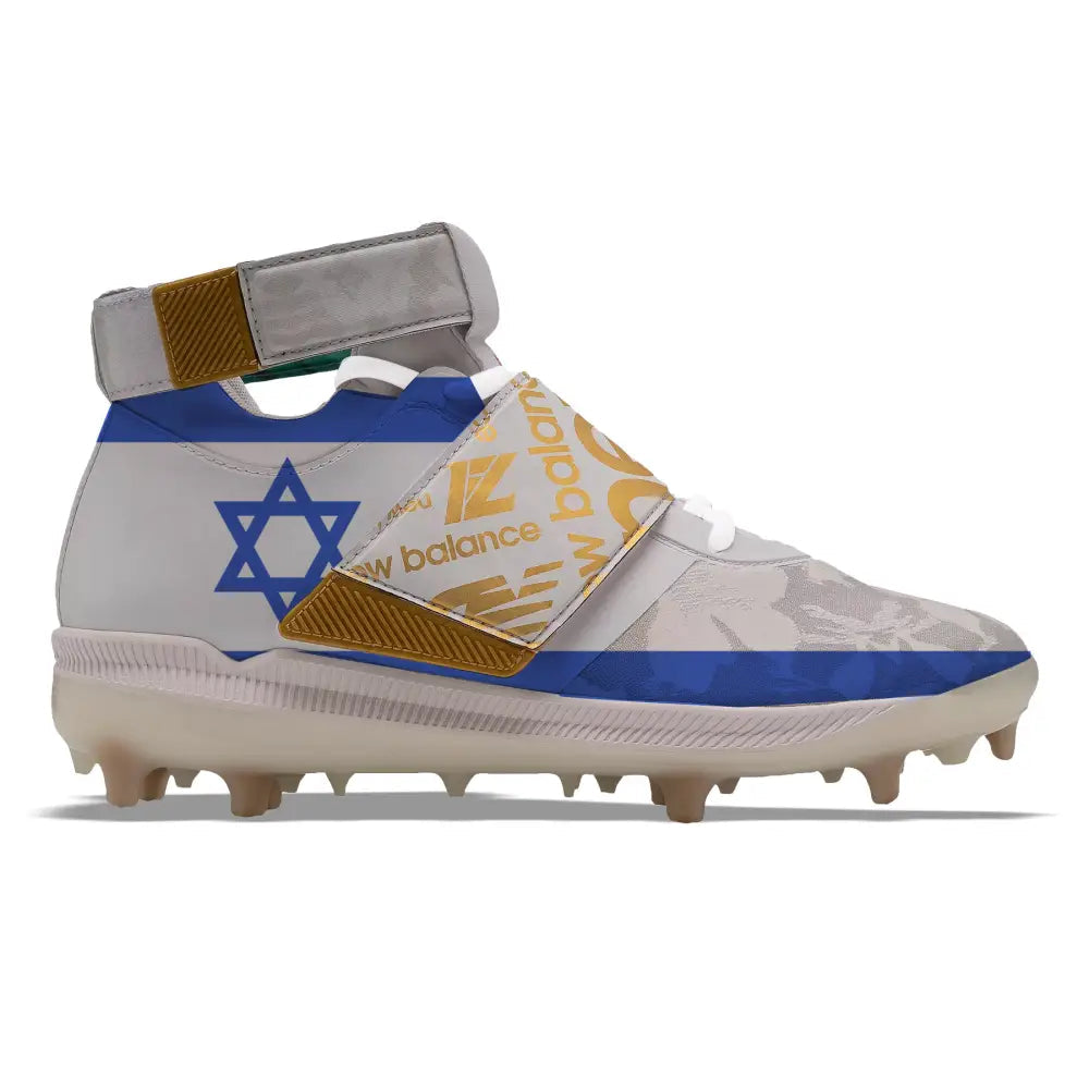 ’Israel Flag’ New Balance Lindor 1 TPU Baseball Cleats - Cleats