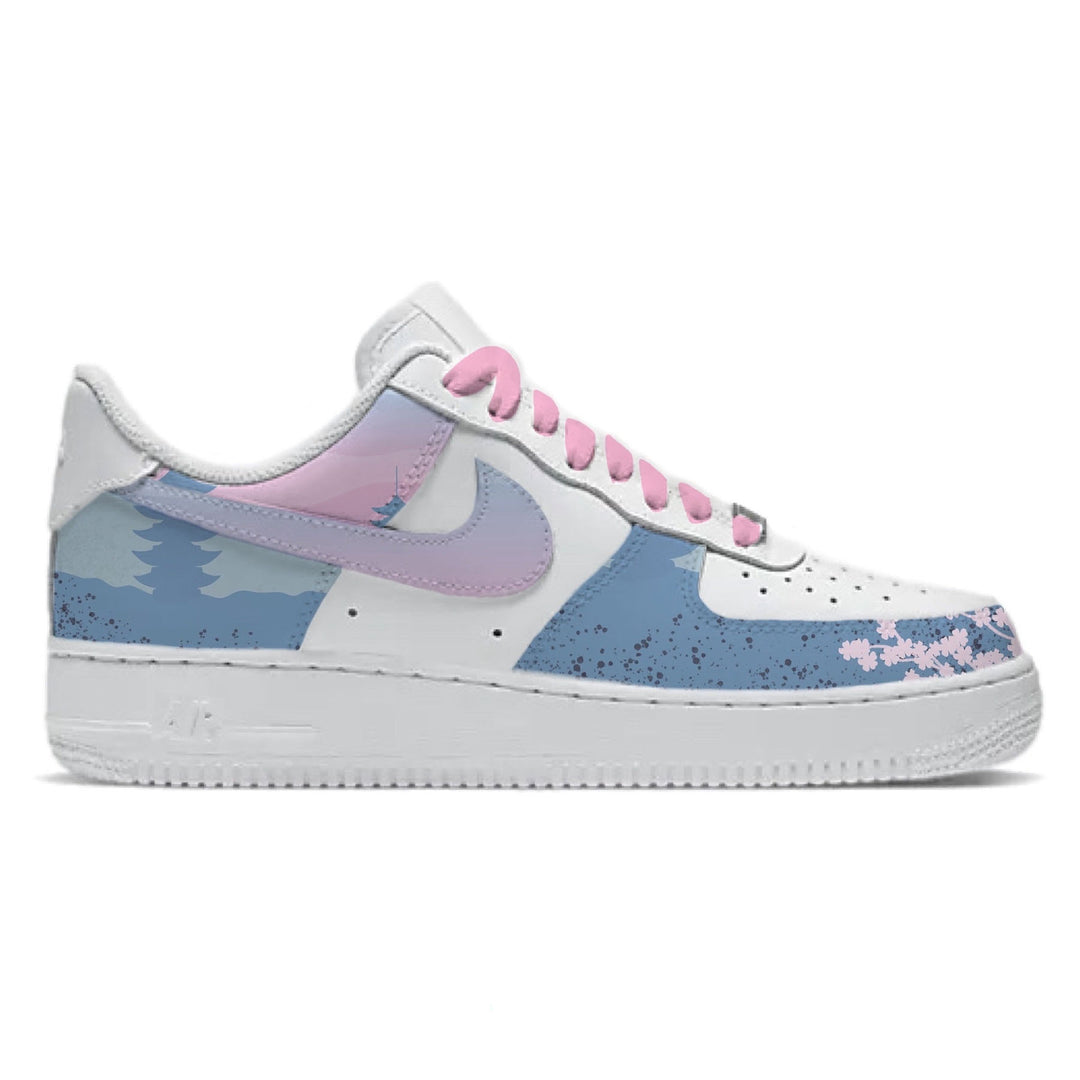’Japanese Cherry Blossom’ Nike Air Force 1 Low Shoes - Sneakers