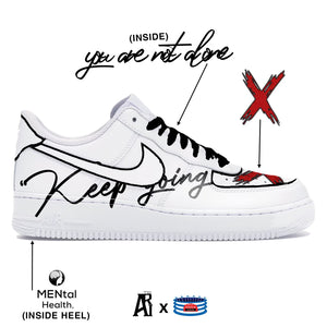"Keep Going" Nike Air Force 1 Low Shoes