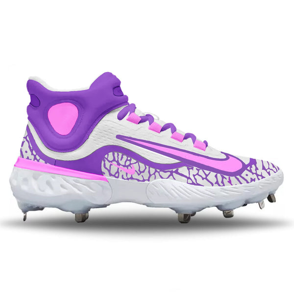 Lavender Nike Alpha Huarache Elite 4 Mid | Stadium Custom Kicks