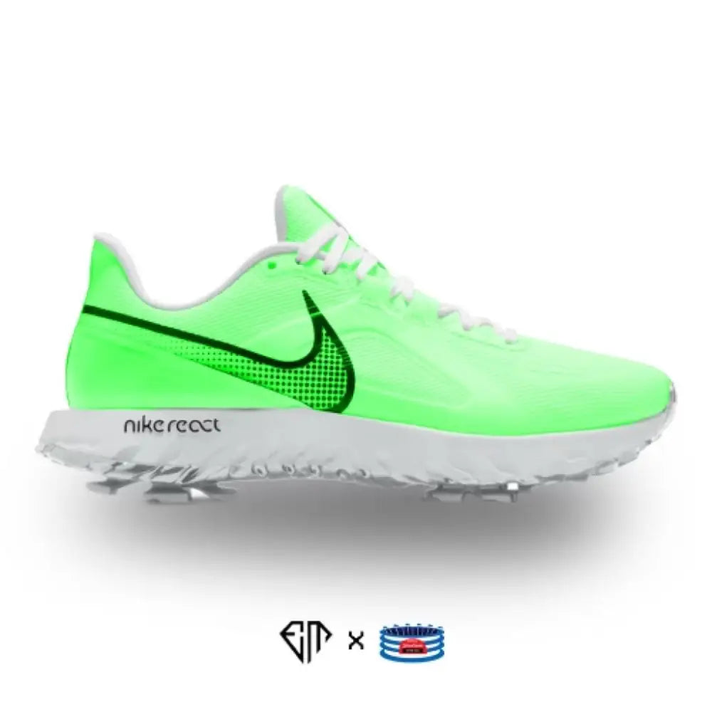 Neon green Nike React Infinity Pro Golf Shoe from Lime Nike React Collection