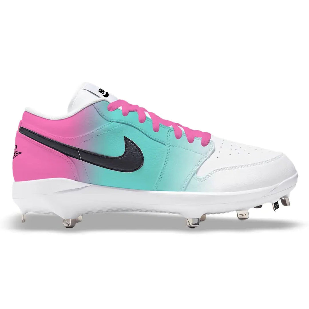 ’Miami Fades’ Jordan 1 Retro Cleats - Cleats