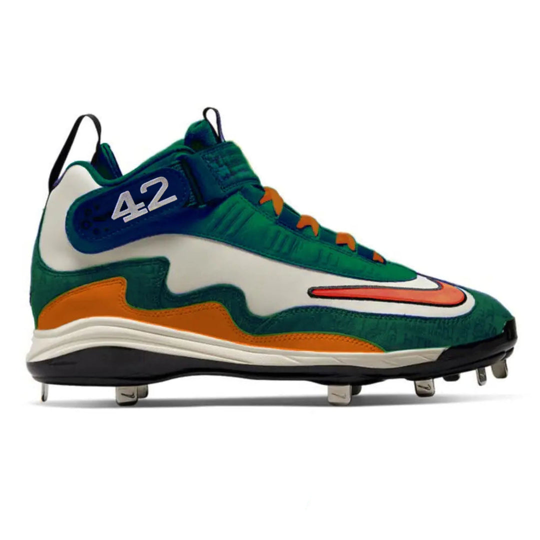 ’Miami’ Nike Air Griffey 1 Cleats - Cleats