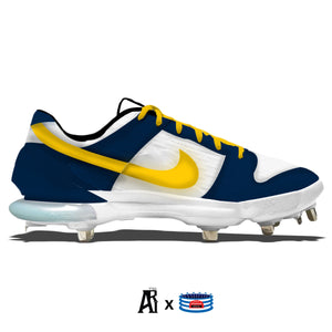 "Michigan Dunk" Nike Force Zoom Trout 7 Pro Cleats