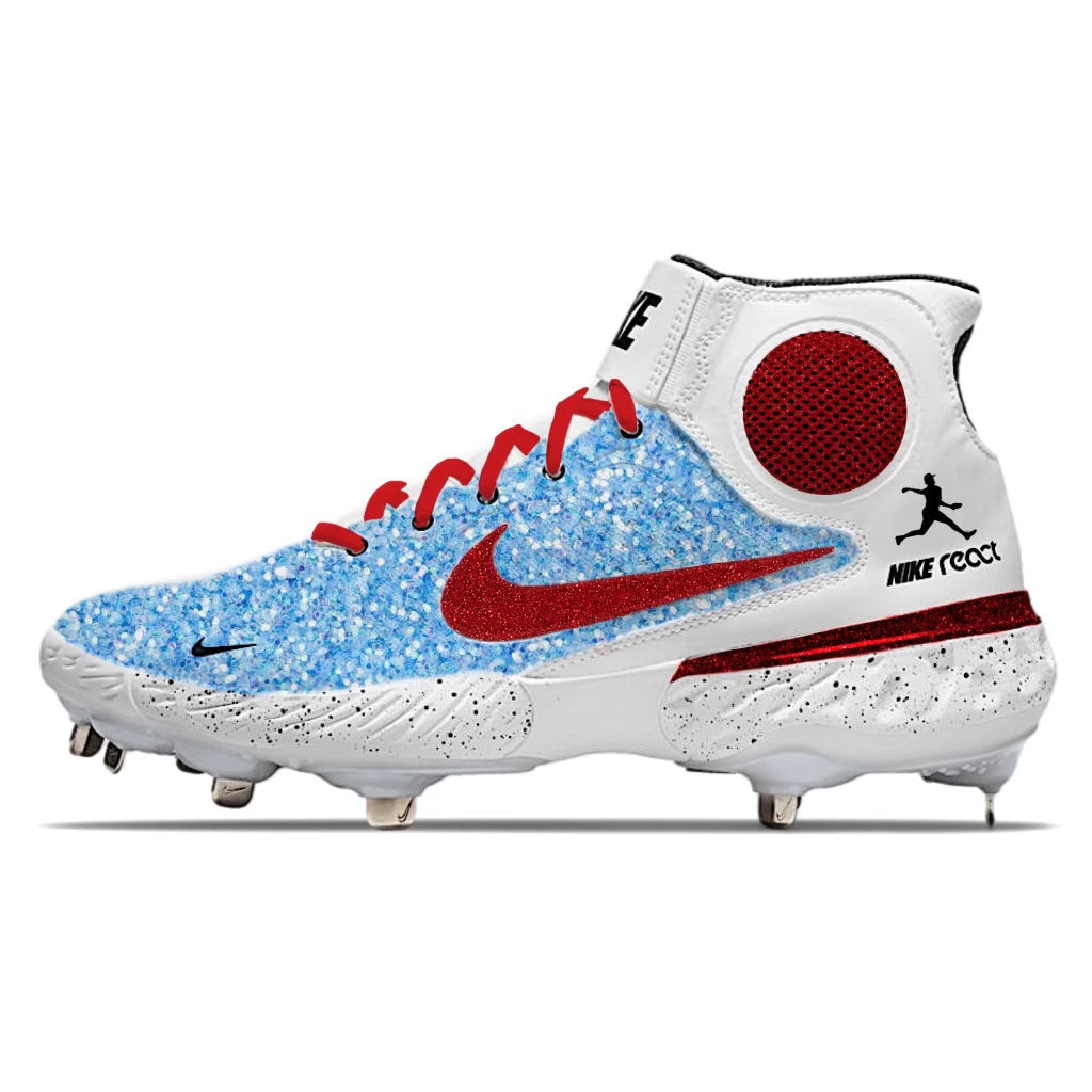 ’Miggy Glitter’ Nike Alpha Huarache Elite 3 Mid Cleats - Cleats