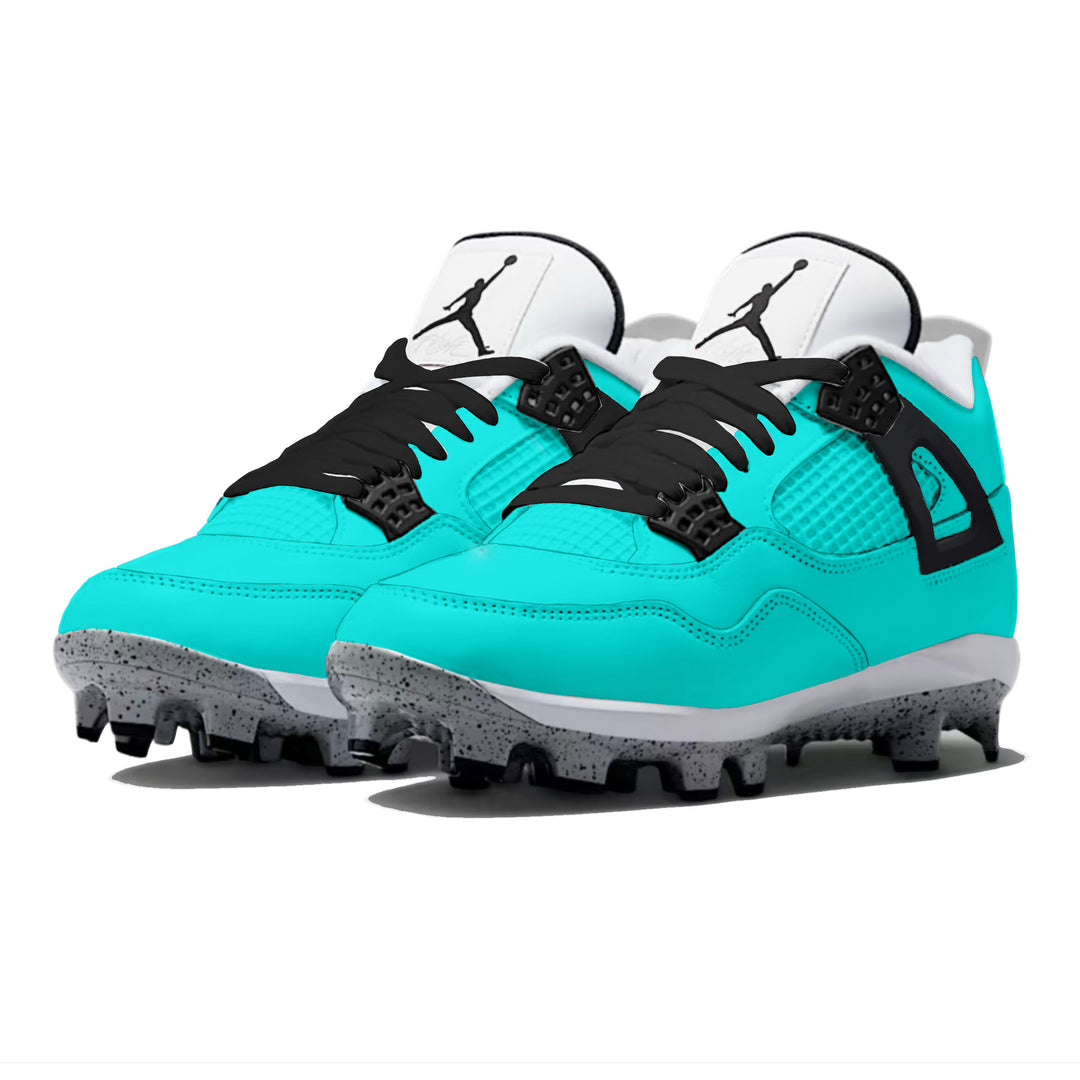 "Mint" Jordan 4 Retro MCS Cleats