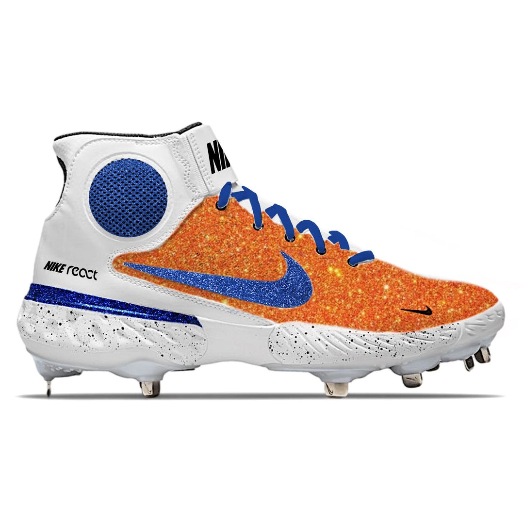 ’New York Glitter’ Nike Alpha Huarache Elite 3 Mid Cleats - Cleats