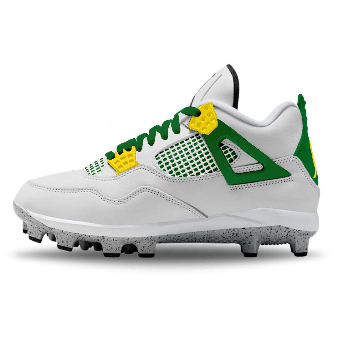 ’Oregon’ Jordan 4 Retro MCS Cleats - Cleats