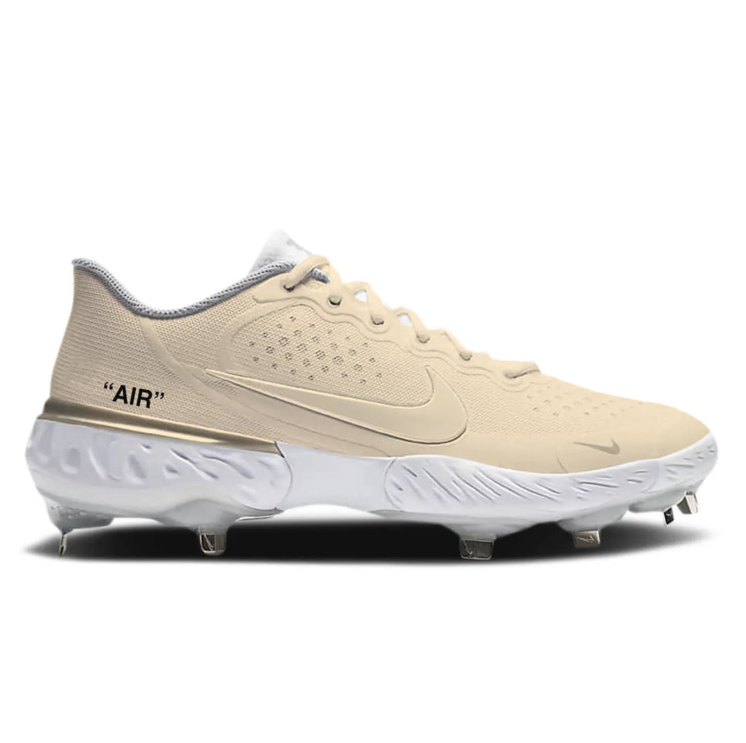 "OW Sail" Nike Alpha Huarache Elite 3 Low Cleats