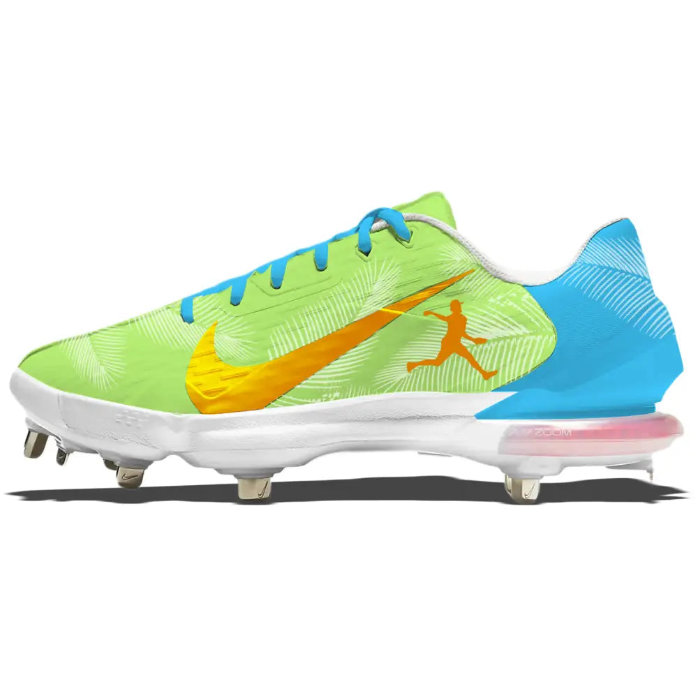 Lime green Nike Force Zoom Trout 7 Pro baseball cleat for optimal performance