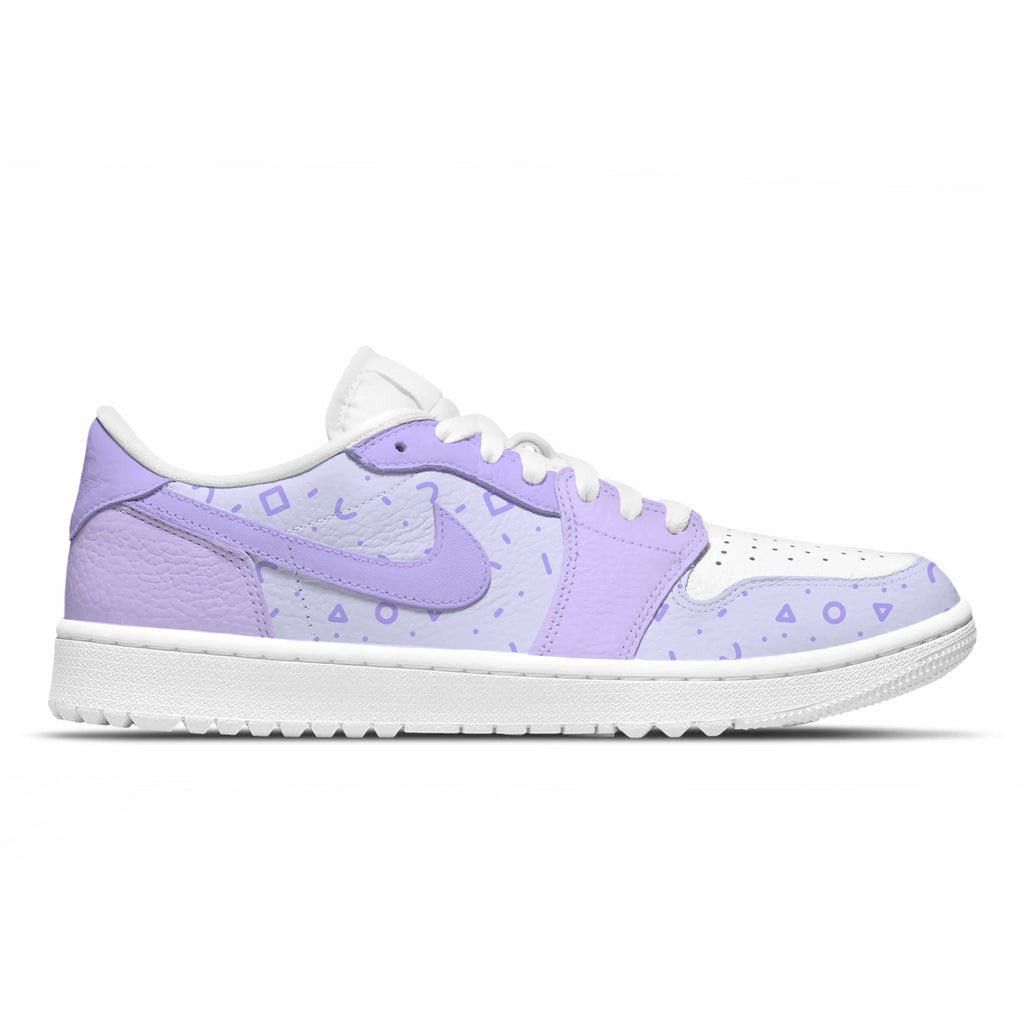 Zapatos de golf Jordan "Morado pastel" Stadium Custom