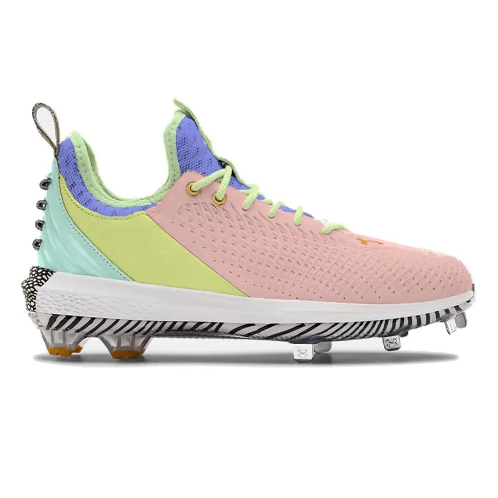 Pastel-colored Under Armour Harper 5 Baseball Cleat for stylish gameplay