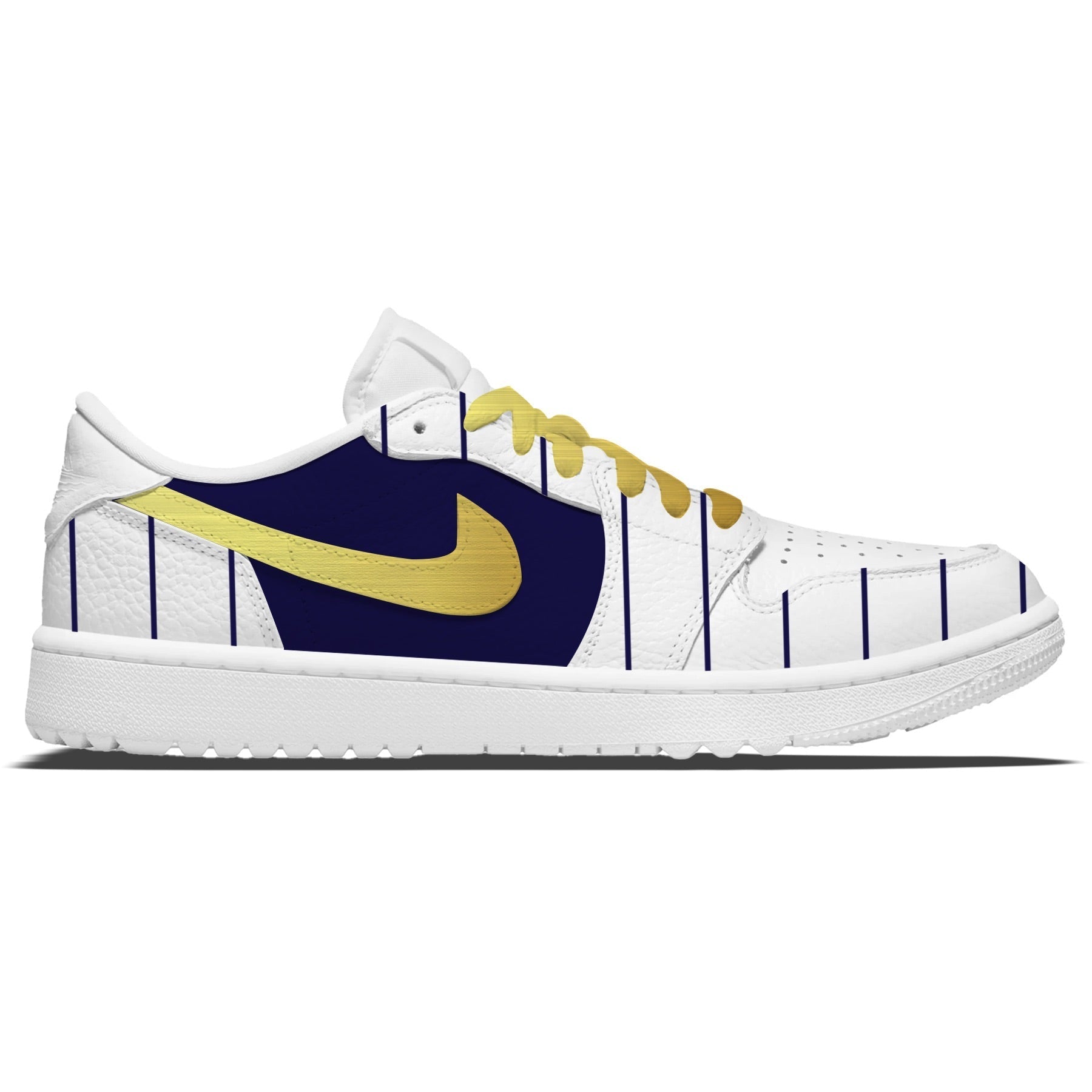 ’Pinstripes’ Jordan 1 Golf Shoes - Sneakers