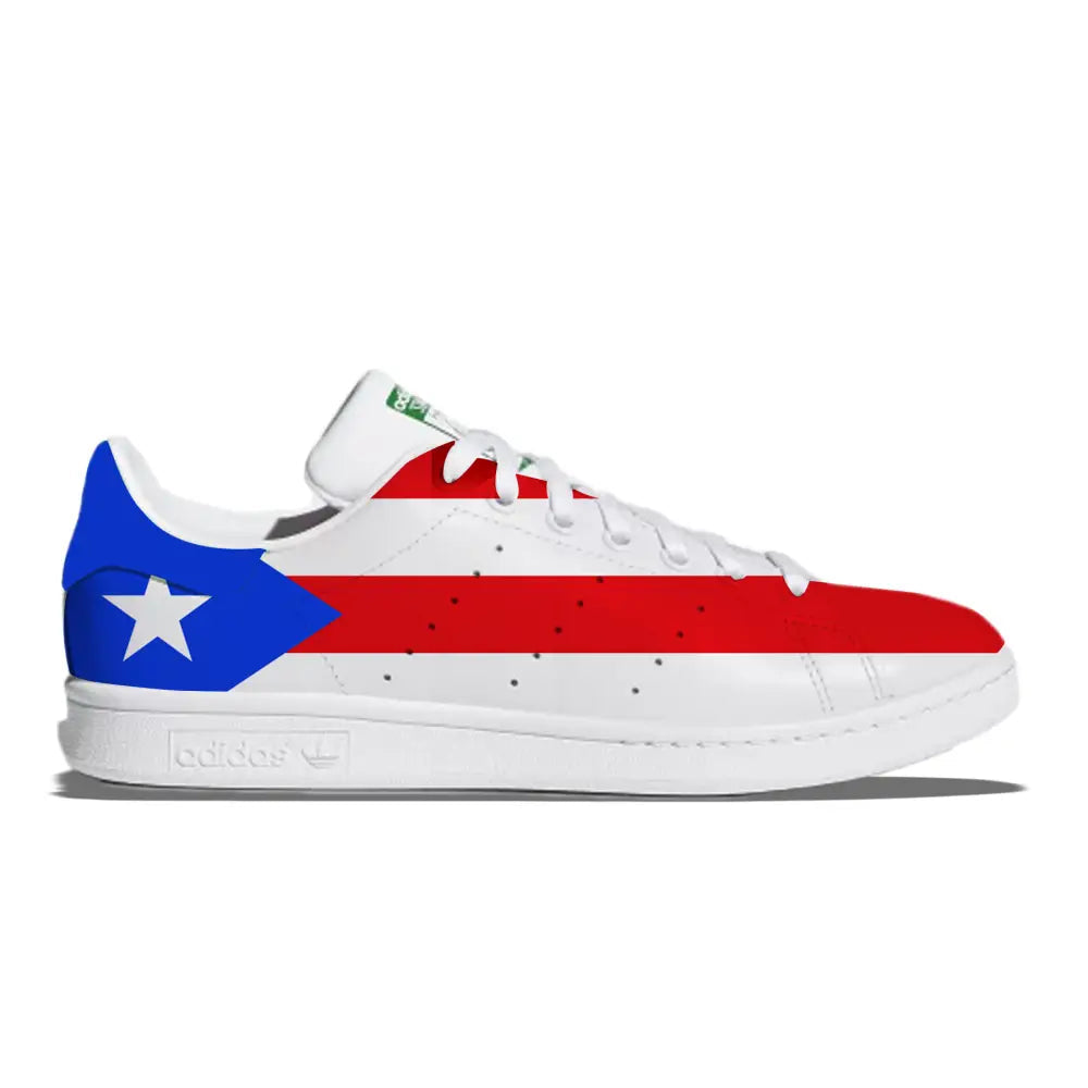 Puerto Rican flag Adidas sneaker from Puerto Rico Adidas Stan Smith casual shoes collection