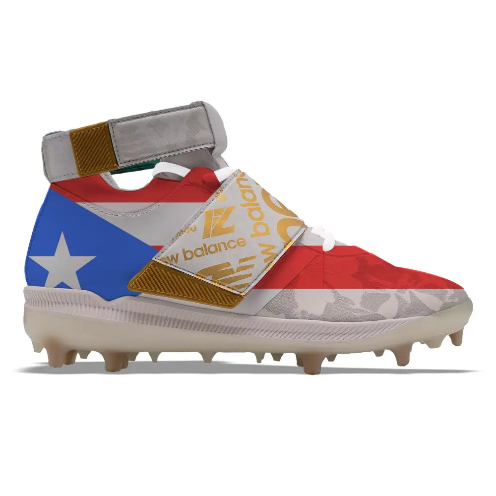 ’Puerto Rico Flag’ New Balance Lindor 1 TPU Baseball Cleats - Cleats