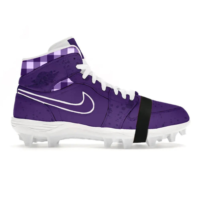 ’Purple Lobster’ Jordan 1 TD Cleats - Cleats