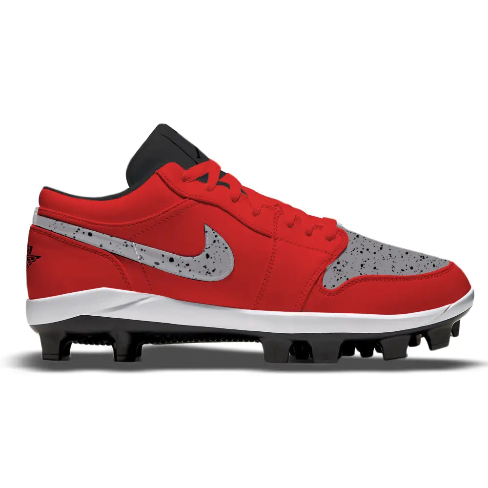 ’Red Cement’ Jordan 1 Retro Cleats - Cleats