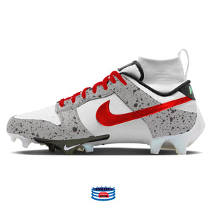 "Red Cement" Nike Vapor Edge Dunk Cleats