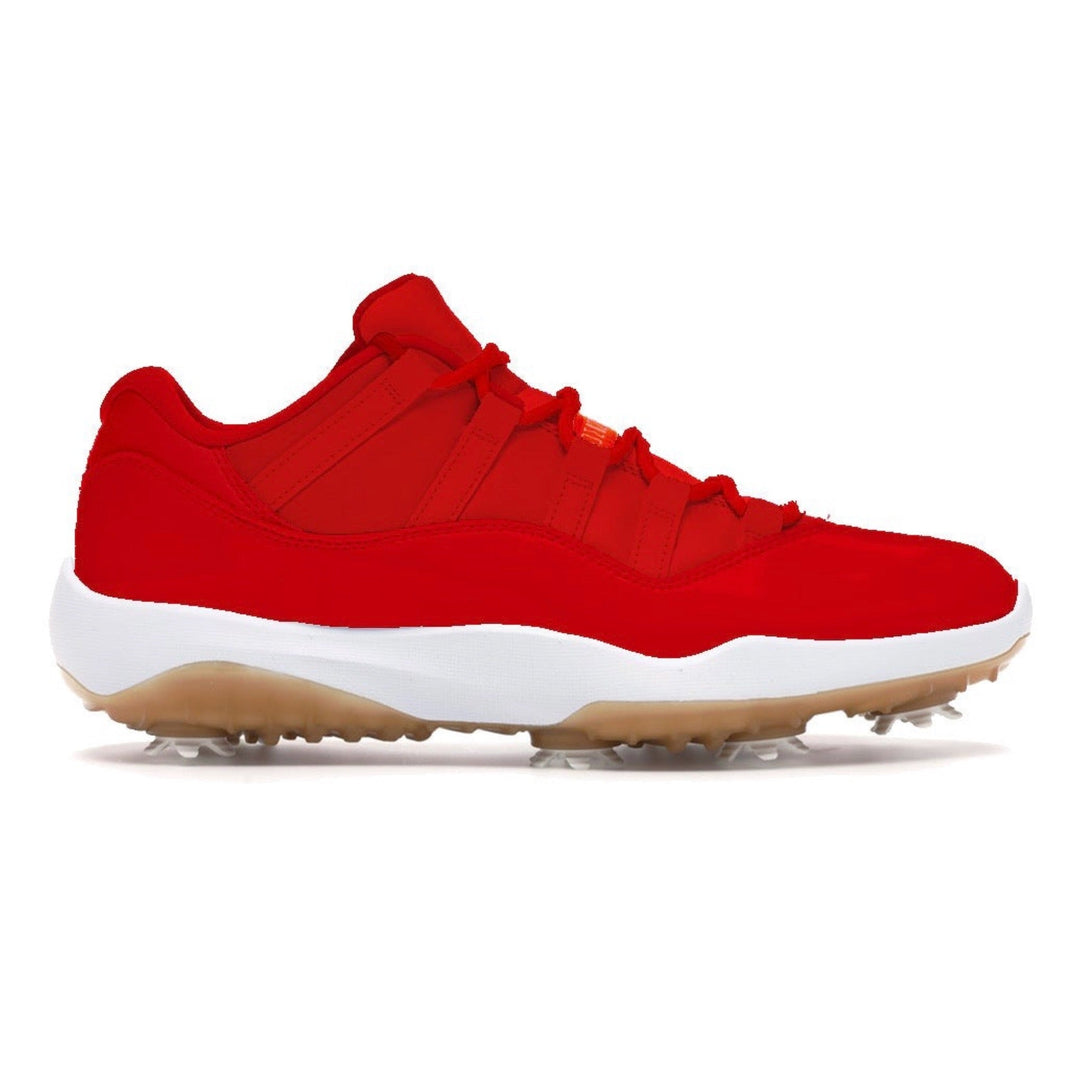 "Red Gum" Jordan 11 Retro Low Golf Shoes1