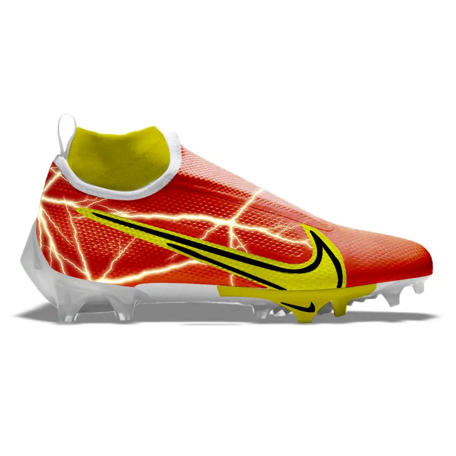 ’Red Lightning Superhero’ Nike Vapor Edge Pro 360 Cleats - Cleats