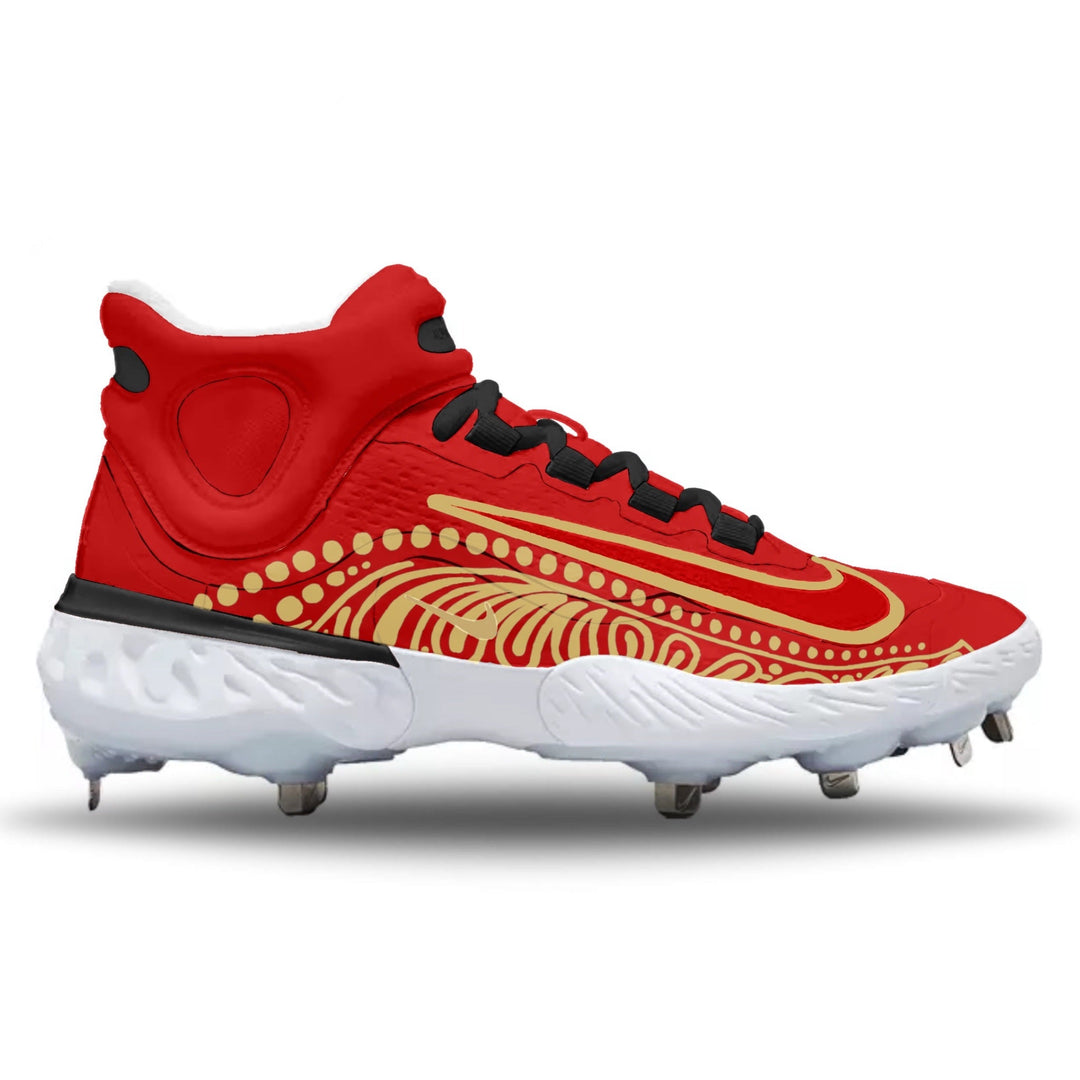 ’Red Matadors’ Nike Alpha Huarache Elite 4 Mid Cleats - Cleats