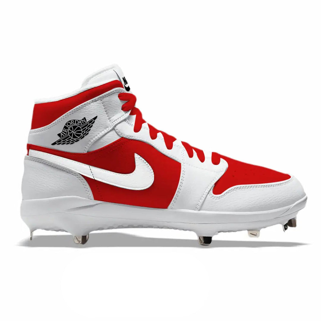 "Reverse Red" Jordan 1 Retro Cleats