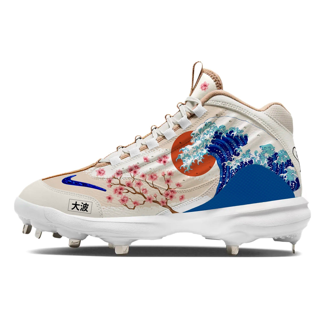 ’Rising Wave’ Nike Griffey 2 Cleats - Cleats