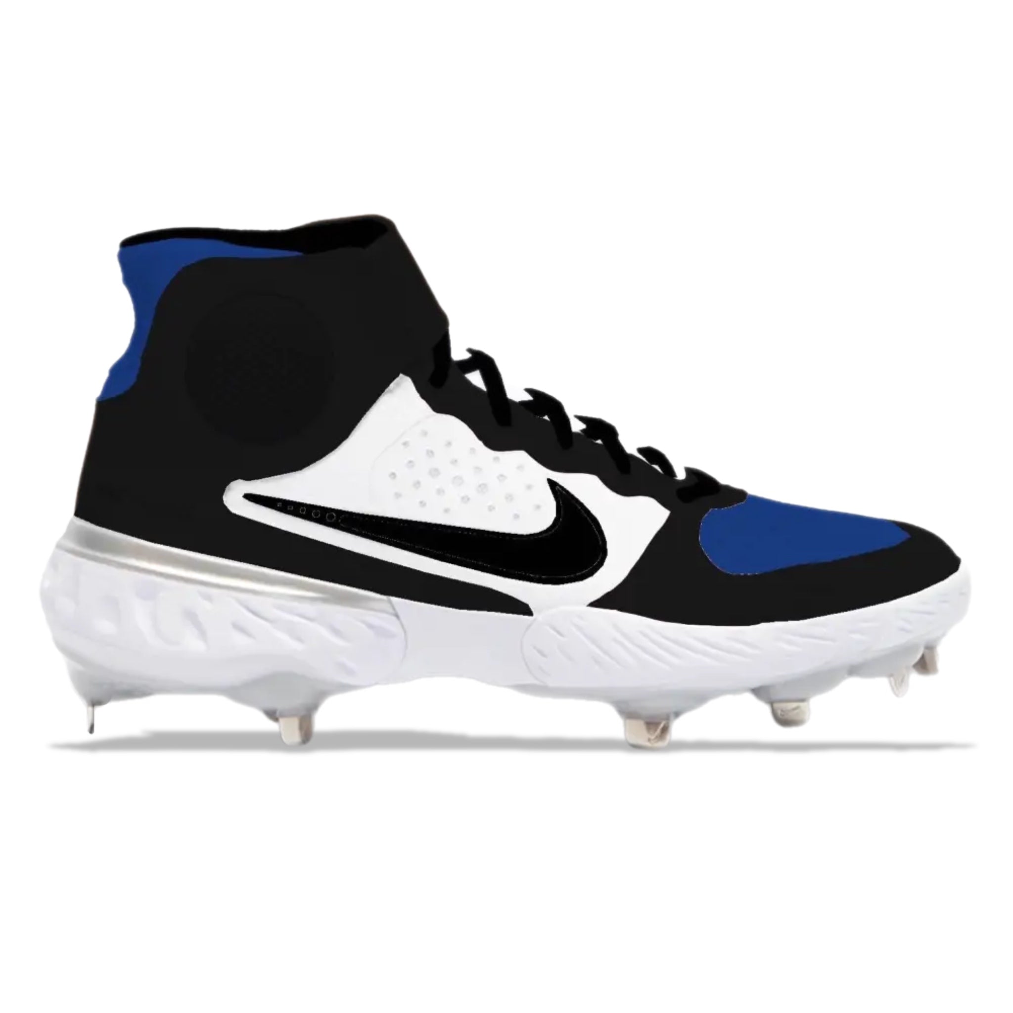 "Royal Toe" Nike Alpha Huarache Elite 3 Cleats