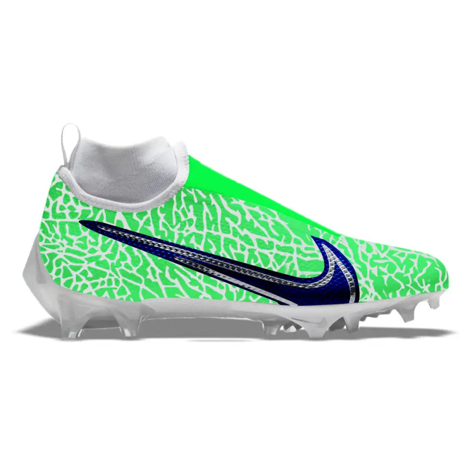 Green Nike football cleat from Seattle Elephant Nike Vapor Pro 360 Cleats collection