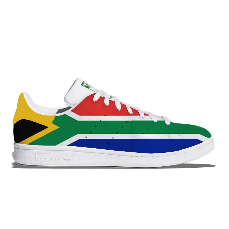 South Africa flag Adidas Stan Smith casual shoes front view