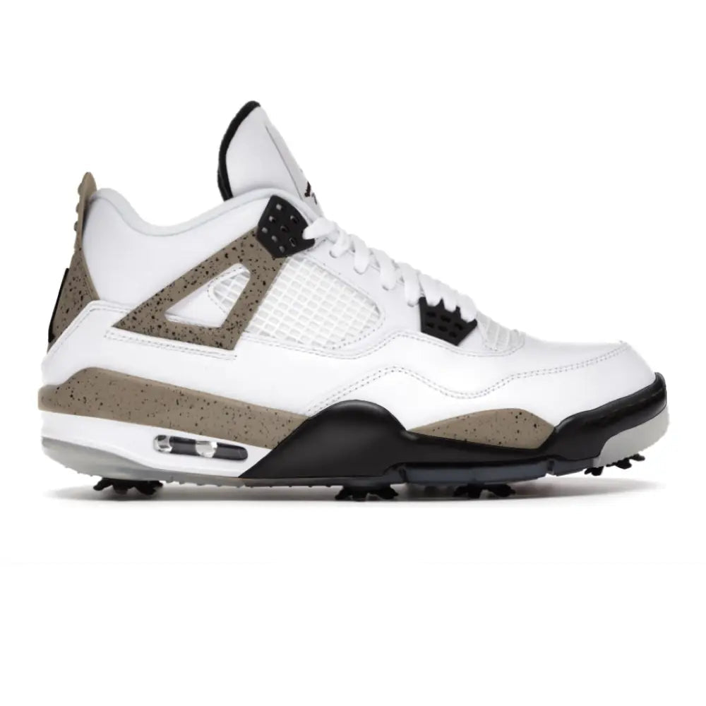 ’Stone Cement’ Jordan 4 Retro Golf Shoes - Cleats