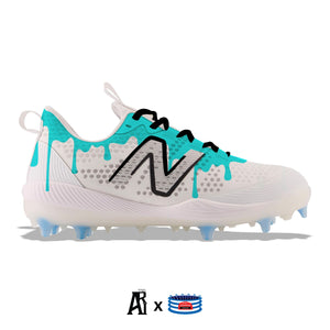 “Teal Drip" New Balance FuelCell COMPv3 TPU Baseball Cleats
