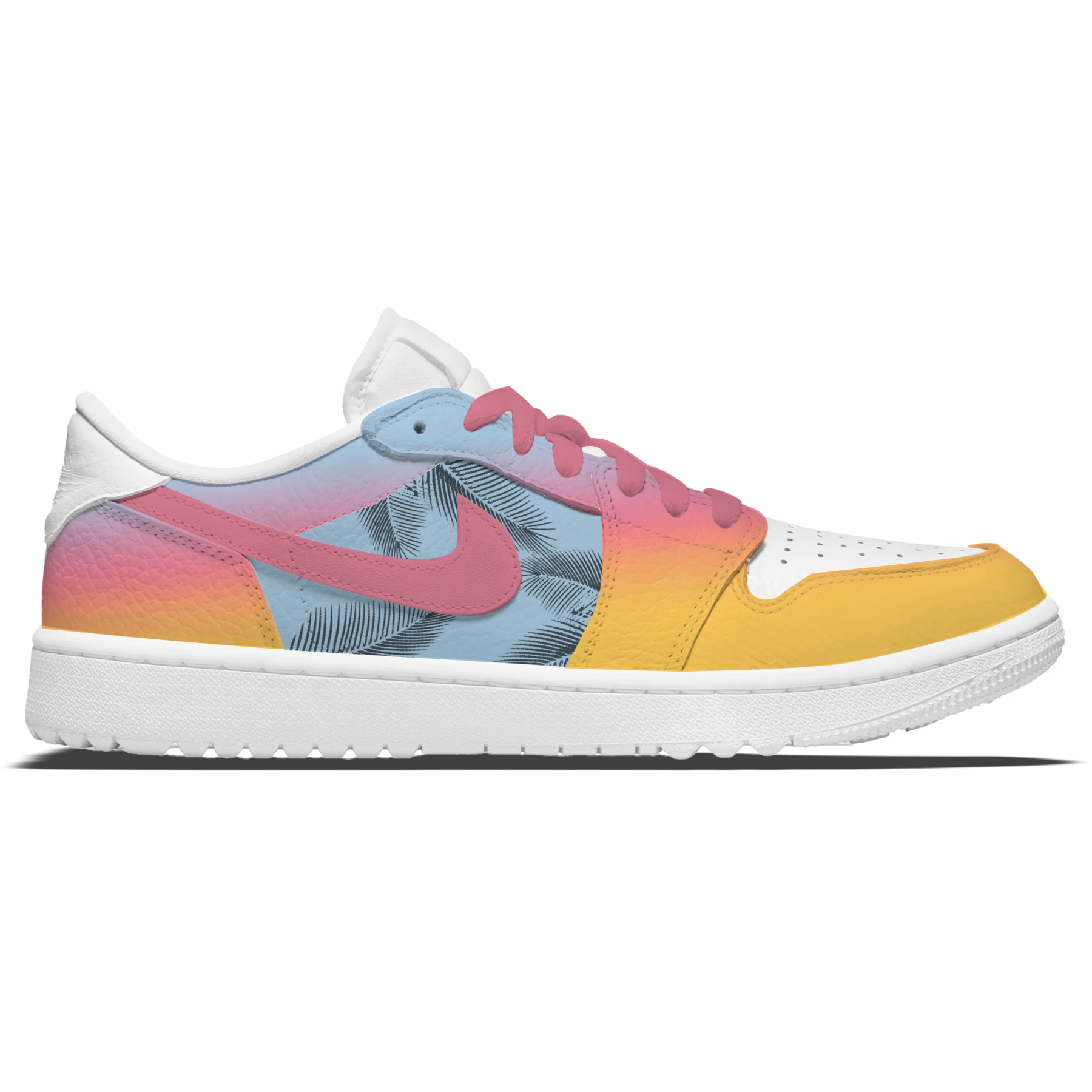 ’Tropical’ Jordan 1 Golf Shoes - Sneakers