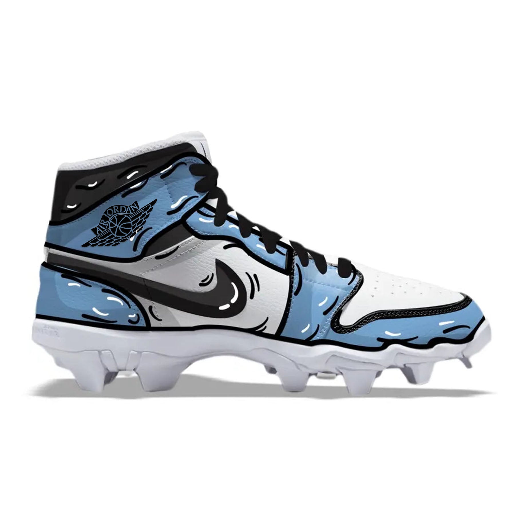 University Blue Cartoon Jordan 1 Kids' Multisport | Stadium Custom