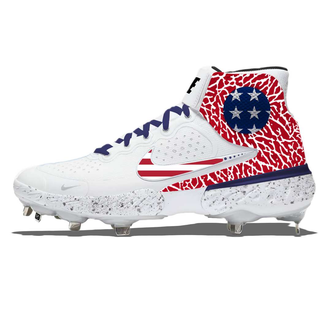 ’USA Elephant’ Nike Alpha Huarache Elite 3 Mid Cleats - Cleats