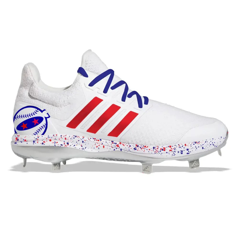 ’Red White & Blue Star Eyes- Pitching Ninja’ Adidas Ultraboost DNA 5.0 Cleats - Cleats